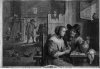 J. Tardieu, Kupferstich, „Le des Jeuner Flamand“, nach D. Teniers II, D2086