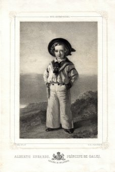 J. Donon (Madrid), Albert Edward, Prince of Wales, Lithographie nach F.X.Winterhalter, D1811