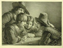Ferdinand von Piloty (1786-1844) Die Würfelspieler, A0053