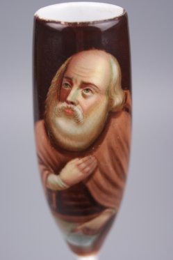  Petrus, Porzellanmalerei, Pfeifenkopf, D1121
