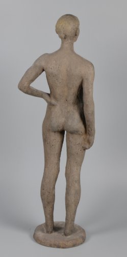 Dieter Borchhardt, Weiblicher Akt mit Dutt, Kleinplastik-2