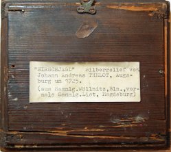 Sammlung List - Magdeburg, Silberrelief Ia55, Rückseite