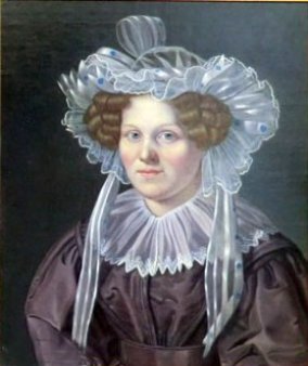 Hermann Werner (1816-1905), Gemälde 1849, „Portrait Frau Wichmann“