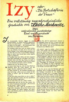 Das Magazin 60-03-06 Käthe Muskewitz, IZY oder Die Botschafterin der Venus