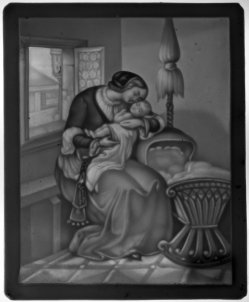 HPF 299 P Spinnerin am Fenster sw