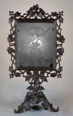 Lithophanie - Lichtschirm, Eisenkunstguss, 29 cm, D2230, sw