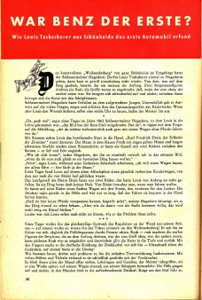 Das Magazin 54-02-36 War Benz der Erste