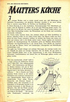 Das Magazin 54-02-54 Mutters Küche