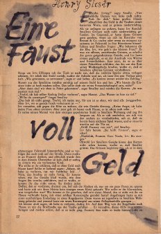 Das Magazin 63-10-22 Henry Slesar, Eine Faust voll Geld