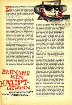 Das Magazin 65-07-10 Günter Prodöhl, Beinahe ein Hauptgewinn