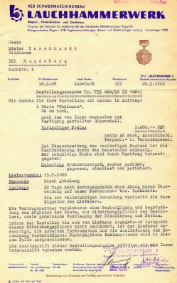 660325 Bestellannahme Thälmann