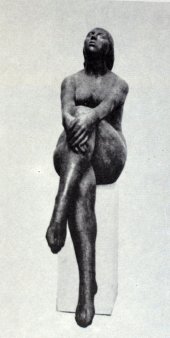 Dieter Borchhardt (geb. 1931), Träumende, 1979, Polyesterbeton, 163 cm