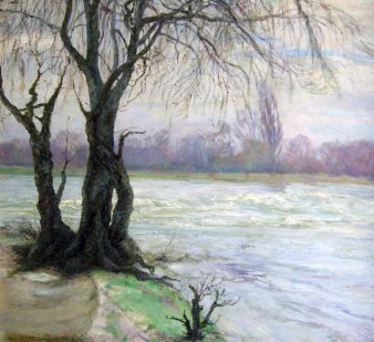 Wilhelm Giese (1883-1945), Crakauer Wasserfall bei Hochwasser, 1910 (067)