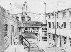 Porzellanfabrik L H A Schmidt 1887, Erster Hof in Richtung Brennerei, FB0001