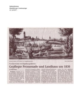 23.07.2011 Gepflegte Promenade und Landhaus um 1830