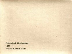 Ostseebad Heringsdorf, Seebrücke 1956, Rückseite