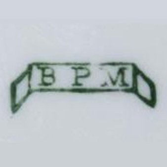 Porzellanmarke BPM (um 1895), Gebrauchsporzellan