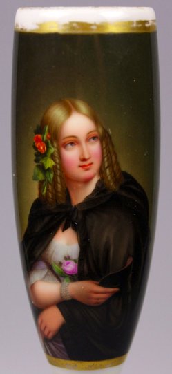 Wilhelmine Schroeder-Devrient (1804-1860), Porzellanmalerei, Pfeifenkopf, nach A. Henning, D1199