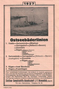 Dampfschifffahrt 1927, S 1