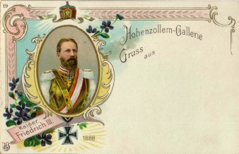 Kaiser Friedrich III. (1888), Portrait, AK, D2080-19