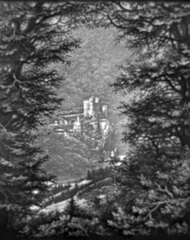 (PPM) 1380 – Waldlichtung mit Burg, klein