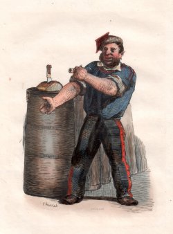 Nicolas-Toussaint Charlet (1792-1845), Mittagspause, Radierung, D2399-04