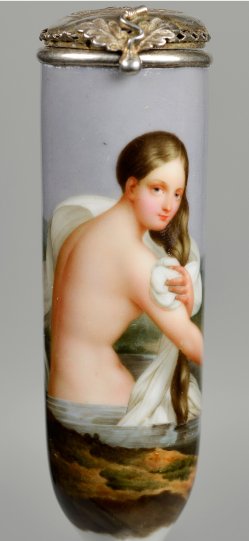 Susanna im Bade, Porzellanmalerei, Pfeifenkopf, D2464