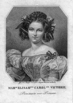 Auguste Hüssener (1789-1877), Punktierstich, Marie Elisabeth Caroline Victorie, Prinzessin von Preussen, n. Fr. Krüger, D2541