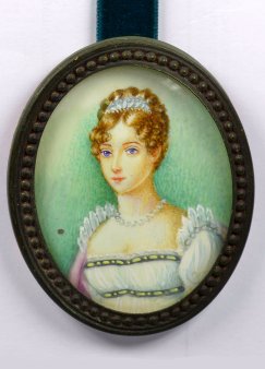 Ovale Miniatur auf Elfenbein, Marie-Louise, D2549