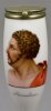 Diomedes, Brustbild, Porzellanmalerei, Pfeifenkopf, D1131