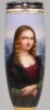 Leonardo da Vinci (1452-1519), Mona Lisa, Porzellanmalerei, Pfeifenkopf, D1884