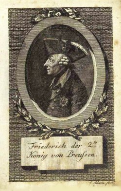 Jakob Adam (1748-1811), Kupferstich, „Friedrich der 2te, König von Preußen“, A0161