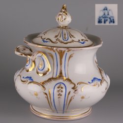 Buckauer Porzellanmanufaktur, Zuckerdose um 1850, D1130-290-36