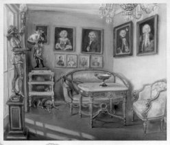 Wohnzimmerinterieur 1955, Karl Friedrich